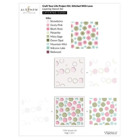 Altenew - Craft Your Life Project Kit: Stitched With Love & Add-On Die Bundle - Postage as per Actual