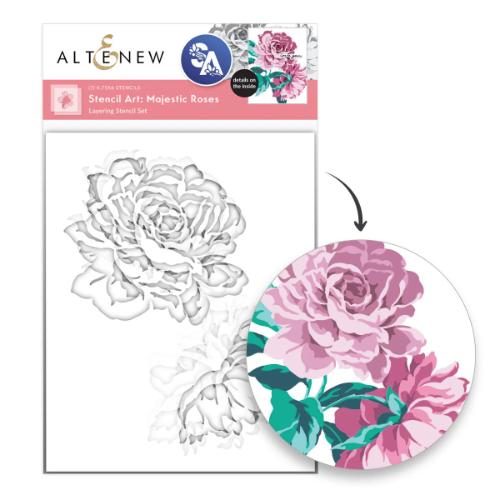 Altenew - Stencil Art: Majestic Roses Layering Stencil Set (7 in 1)