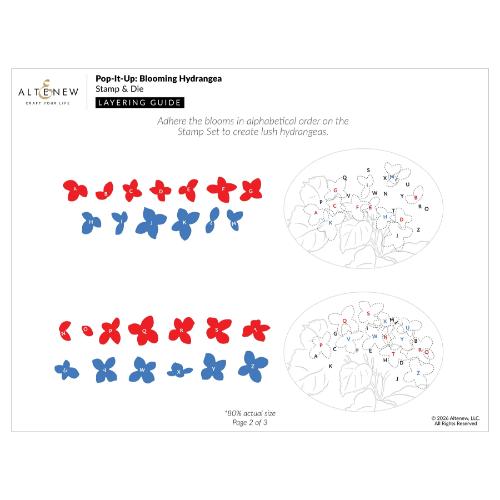 Altenew - Pop-It-Up: Blooming Hydrangea Stamp & Die Set