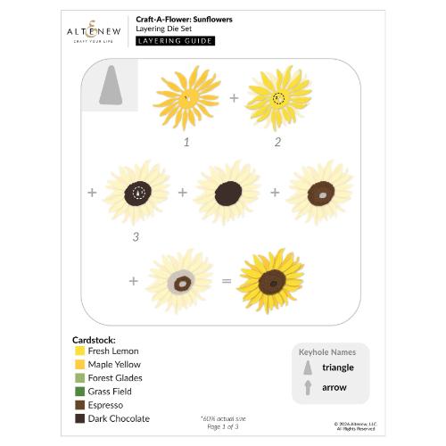Altenew - Craft-A-Flower: Sunflowers Layering Die Set
