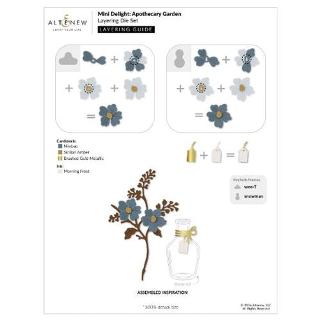 Altenew - Mini Delight: Apothecary Garden Stamp & Die Set