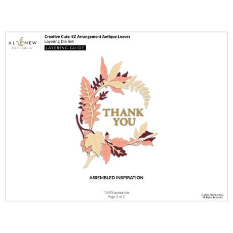 Altenew - Creative Cuts: EZ Arrangement Antique Leaves Layering Die Set