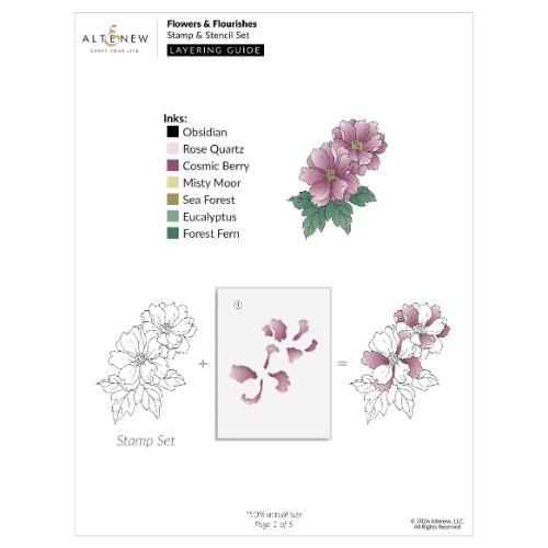 Altenew - Flowers & Flourishes - Complete Bundle - Postage as per Actual