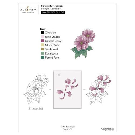 Altenew - Flowers & Flourishes - Complete Bundle - Postage as per Actual