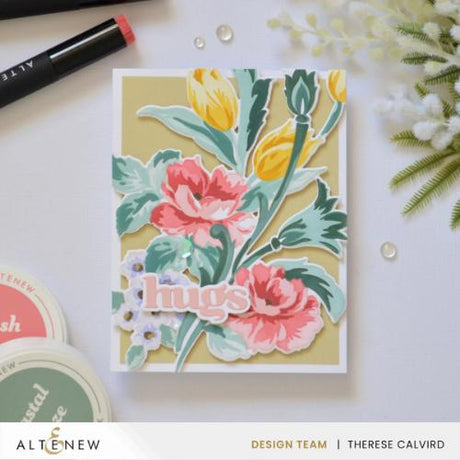 Altenew - Build-A-Garden: Flourished Flora & Add-On Die Bundle - Postage as per Actual