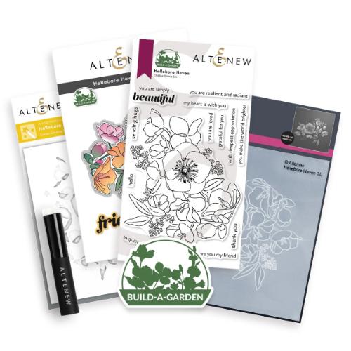 Altenew - Build-A-Garden: Hellebore Haven & Add-on Embossing Folder Bundle - Postage as per Actual