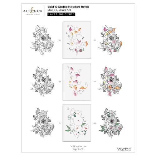 Altenew - Build-A-Garden: Hellebore Haven & Add-on Embossing Folder Bundle - Postage as per Actual