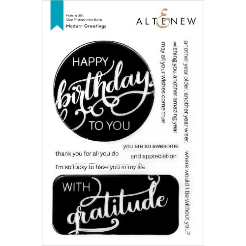 Altenew - Modern Greetings Stamp Set