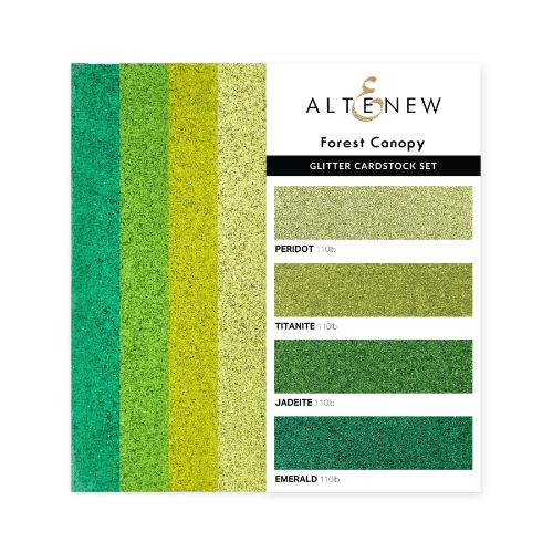 Altenew - Glitter Gradient Cardstock Set - Forest Canopy