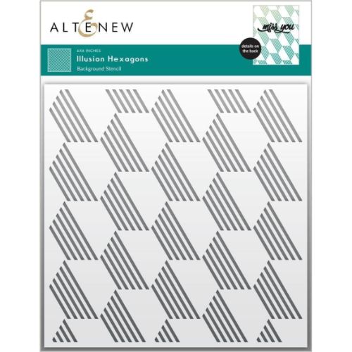 Altenew - Illusion Hexagons Stencil