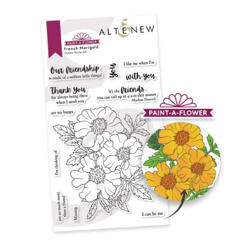 Altenew - Paint-A-Flower: French Marigold Outline Stamp Set