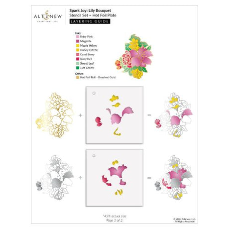 Altenew - Spark Joy: Lily Bouquet