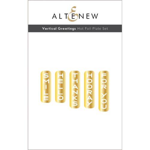 Altenew - Vertical Greetings - Hot Foil Plate Set