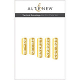 Altenew - Vertical Greetings - Hot Foil Plate Set