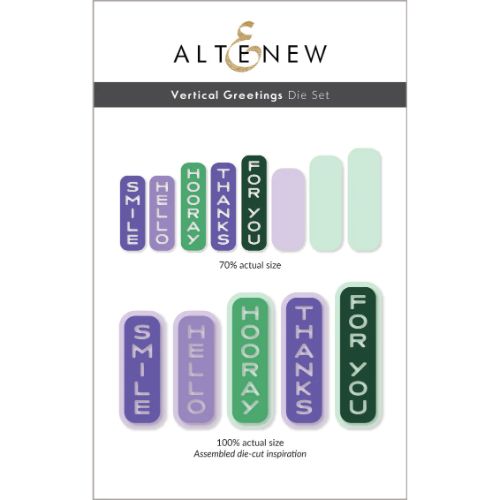 Altenew - Vertical Greetings - Die Set