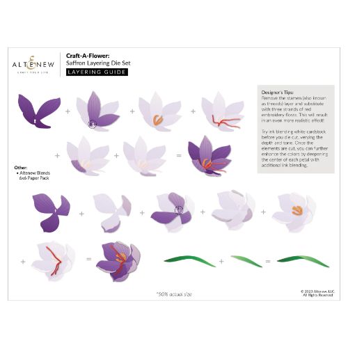 Altenew - Craft-A-Flower: Saffron Layering Die Set