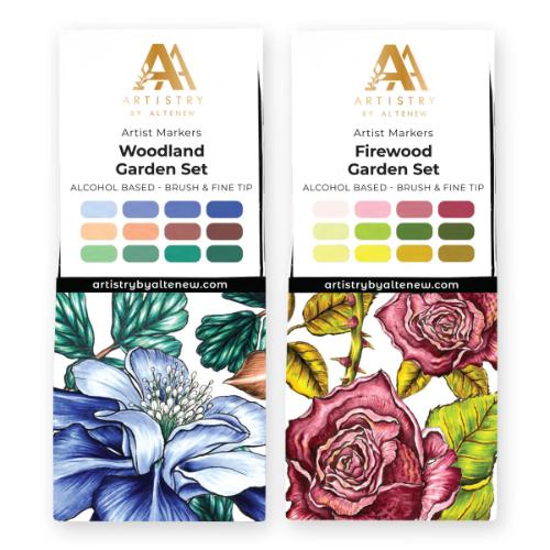 Altenew - Woodland Garden & Firewood Garden Artist Alcohol Markers - Postage as per Actual