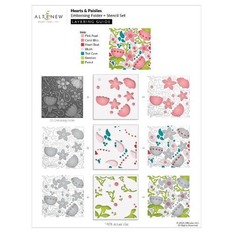 Altenew - Hearts & Paislies - Complete Bundle