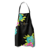 Altenew - Artsy Apron: Pink & Aqua Billowing Peonies - Black - Postage as per Actual