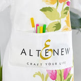 Altenew - Artsy Apron: Yellow & Pink Ornamental Bouquet - White - Postage as per Actual