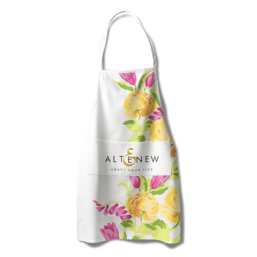 Altenew - Artsy Apron: Yellow & Pink Ornamental Bouquet - White - Postage as per Actual