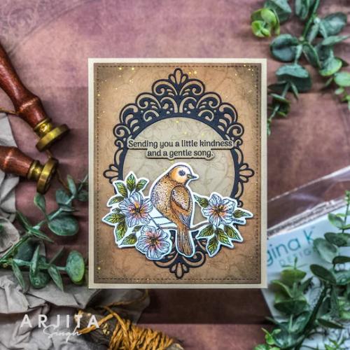 Gina K Designs STAMPS- Planted to Bloom Background Stamp