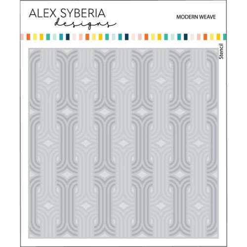 Alex Syberia Designs - Modern Weave Layering Stencil (3pcs)