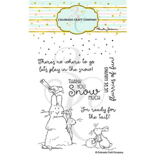 Colorado Craft Company - Anita Jeram~Flurries Of Fun 4 x 6 Clear Stamps