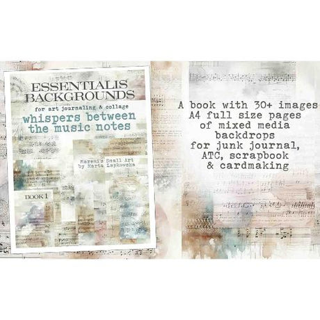 Maremi's Small Art - Whispers Between The Music Notes (Backgrounds) (Book 1) - Postage as per actual