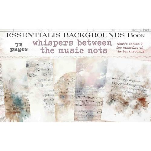 Maremi's Small Art - Whispers Between The Music Notes (Backgrounds) (Book 1) - Postage as per actual
