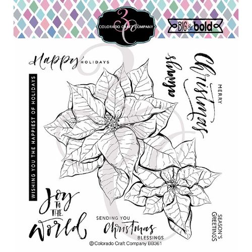 Colorado Craft Company - Big & Bold ~Poinsettia Blessings