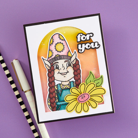 Dyan Reaveley - Gnome Sweet Gnome Stamp and Die Bundle - Postage as per actual