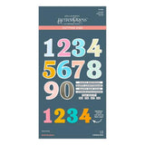 Spellbinders - Bold Color Mix Numbers BetterPress Plates and Die Bundle - Postage as per Actual