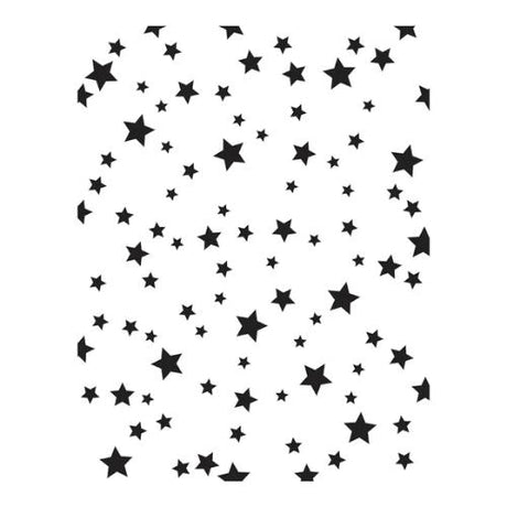 Spellbinders - Wishing and Falling Stars 3D Embossing Folder and BetterPress Bundle from the Little Smiles Collection