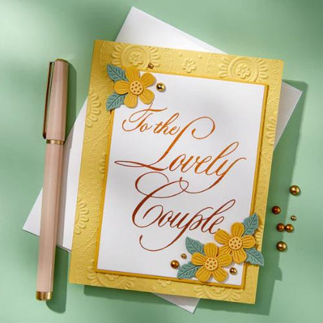 Spellbinders - Copperplate On Your Wedding Day BetterPress Bundle by Paul Antonio - Postage as per Actual