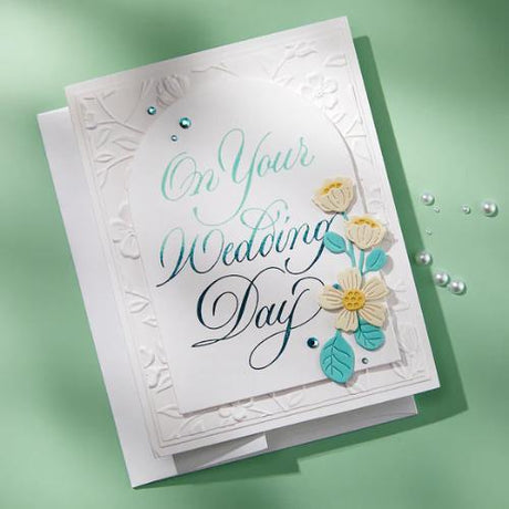 Spellbinders - Copperplate On Your Wedding Day BetterPress Bundle by Paul Antonio - Postage as per Actual