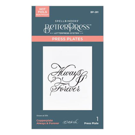 Spellbinders - Copperplate On Your Wedding Day BetterPress Bundle by Paul Antonio - Postage as per Actual