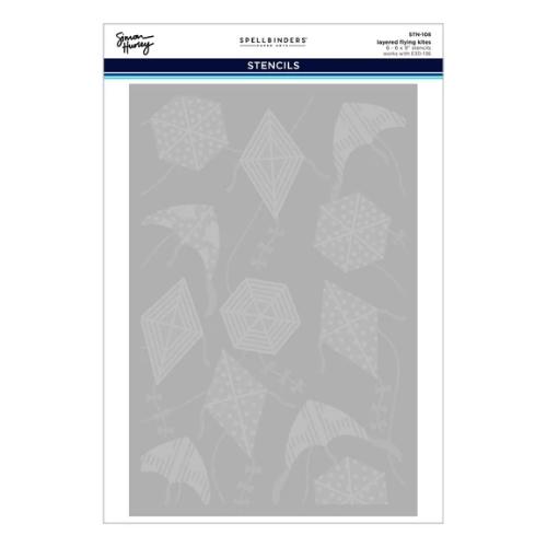 Spellbinders - Flying Kites 3D Folder and Stencil Bundle from the Sky's the Limit Collection by Simon Hurley