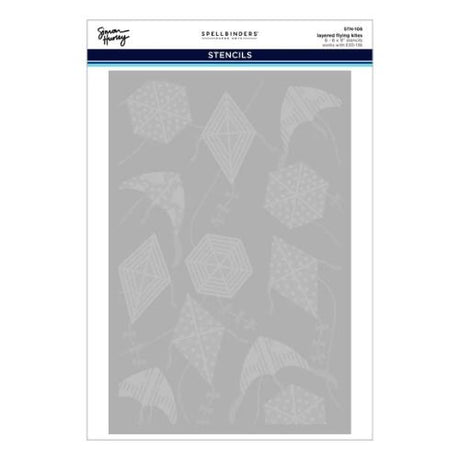 Spellbinders - Flying Kites 3D Folder and Stencil Bundle from the Sky's the Limit Collection by Simon Hurley