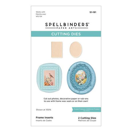 Spellbinders - 2 Pack Frames Wax Seal Stamps & Dies Bundle from the Holiday Magic Collection