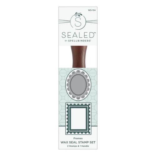 Spellbinders - 2 Pack Frames Wax Seal Stamps & Dies Bundle from the Holiday Magic Collection