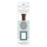 Spellbinders - 2 Pack Frames Wax Seal Stamps & Dies Bundle from the Holiday Magic Collection