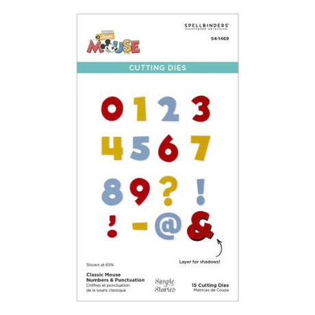 Spellbinders - Say Cheese Classic Mouse Alphabet & Numbers Bundle from the Say Cheese Classic Mouse Collection