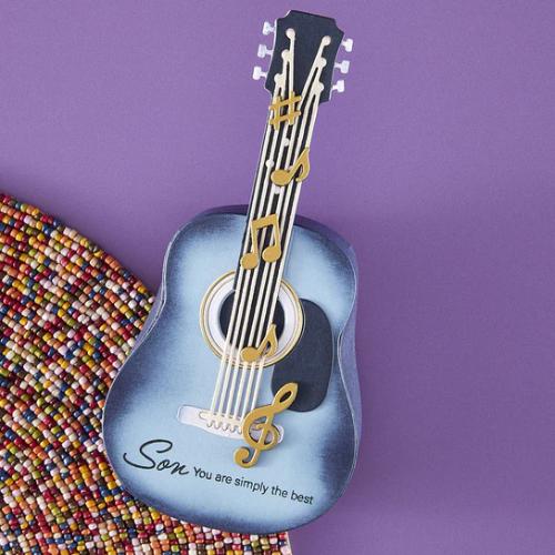 Spellbinders - Majestic Guitar Box Creator Bundle from the Bibi's Musical Notes Collection by Bibi Cameron - Postage as per Actual