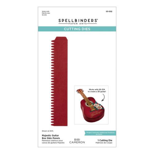 Spellbinders - Majestic Guitar Box Creator Bundle from the Bibi's Musical Notes Collection by Bibi Cameron - Postage as per Actual