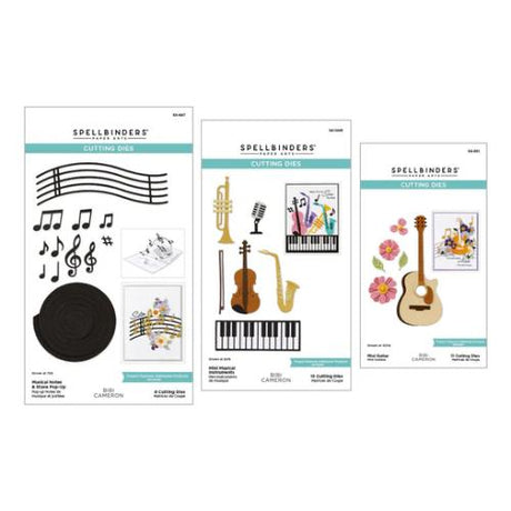 Spellbinders - Small Instruments Bundle from the Bibi's Musical Notes Collection by Bibi Cameron - Postage as per Actual