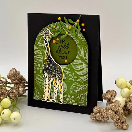 Spellbinders - Wild About You Stamp & Die Bundle by Simon Hurley