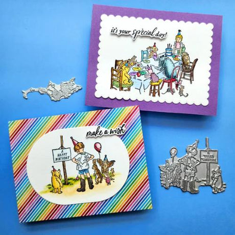 Spellbinders - Say Cheese Classic Pooh Birthday BetterPress Bundle from the Say Cheese Classic Pooh Birthday Collection by Simple Stories