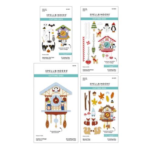 Spellbinders - Cuckoo Cottage Die Bundle from the Cuckoo Cottage Collection - Postage as per Actual