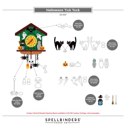 Spellbinders - Cuckoo Cottage Die Bundle from the Cuckoo Cottage Collection - Postage as per Actual